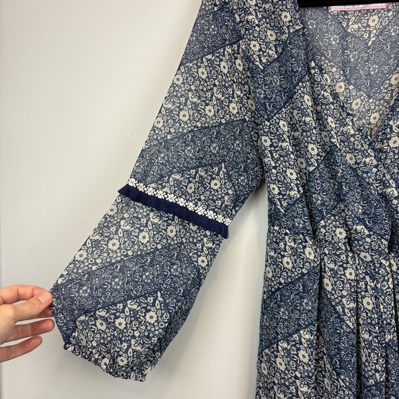 California Moonrise Boho Floral Maxi Dress | Free-Flowing Wildflower Aesthetic - Picture 4 of 15